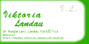 viktoria landau business card